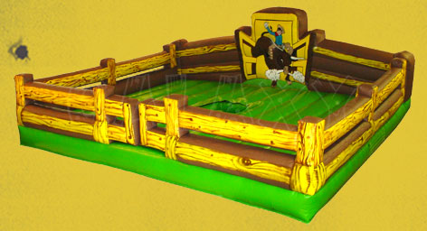 Galaxy Premium Corral Mechanical Bull Inflatable